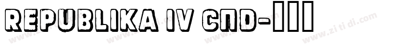 Republika IV Cnd字体转换